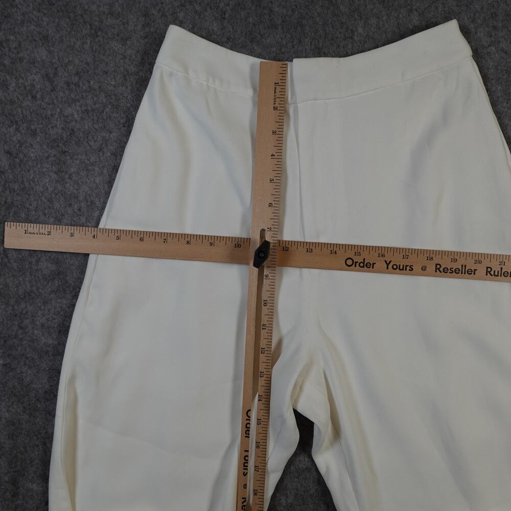 Reformation Pants Womens 6 Faye Lined Wide Leg High Rise Ivory - Picture 7 of 15